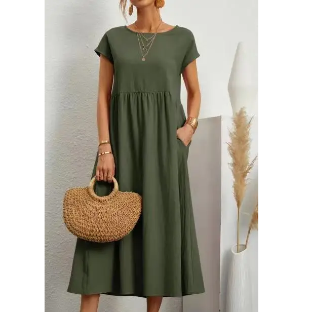 Haven Cotton Blend Maxi Dress