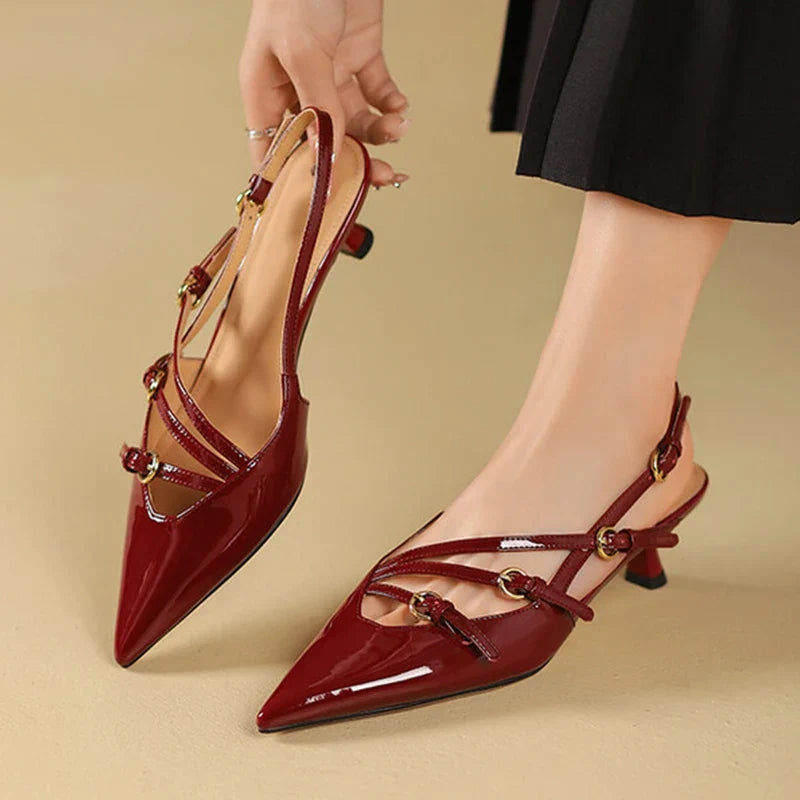 Dover Leather Patent Pumps