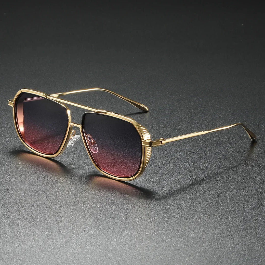 Vic Classic Double-Bridge Aviator Sunglasses