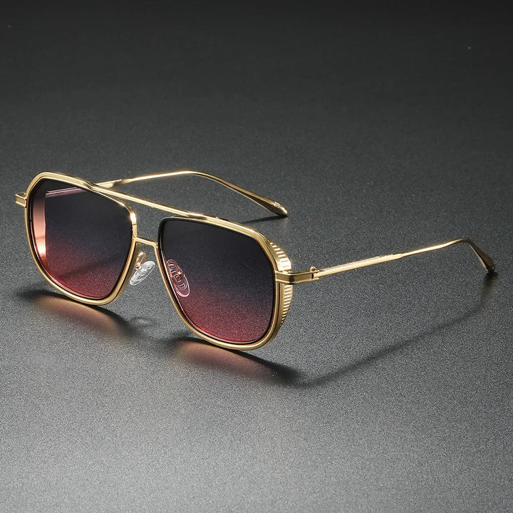 Vic Classic Double-Bridge Aviator Sunglasses