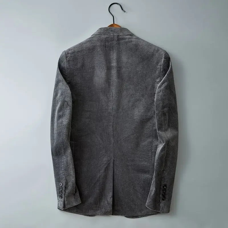 Ardoni Striped Slim Corduroy Blazer