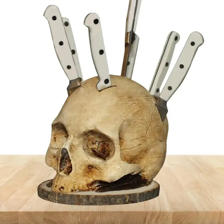 Grimwald Resin Skull Block