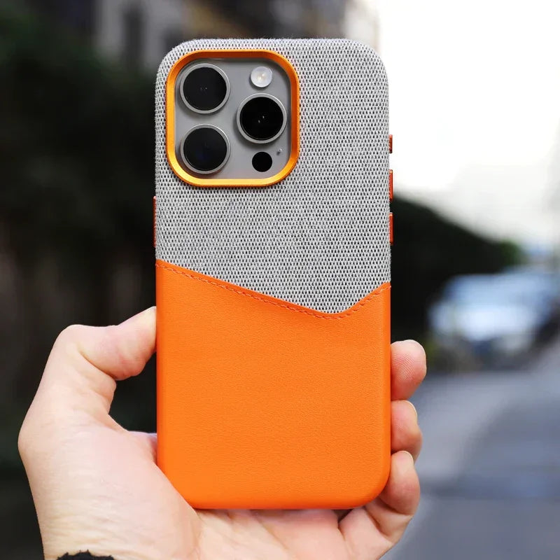 Cassian Canvas Leather Case