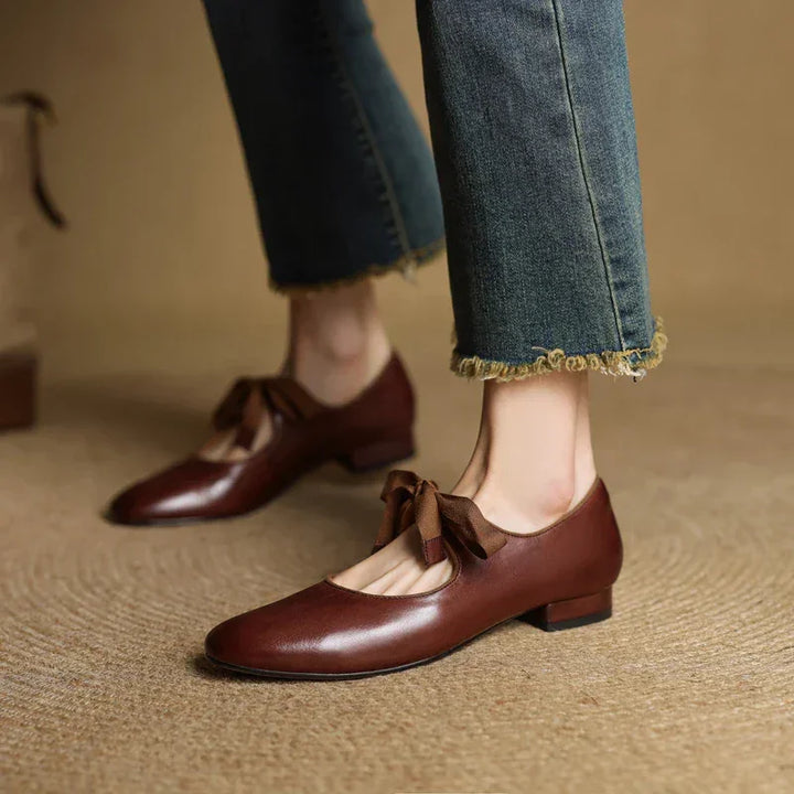 Marvella Leather Charming Ballet Flats