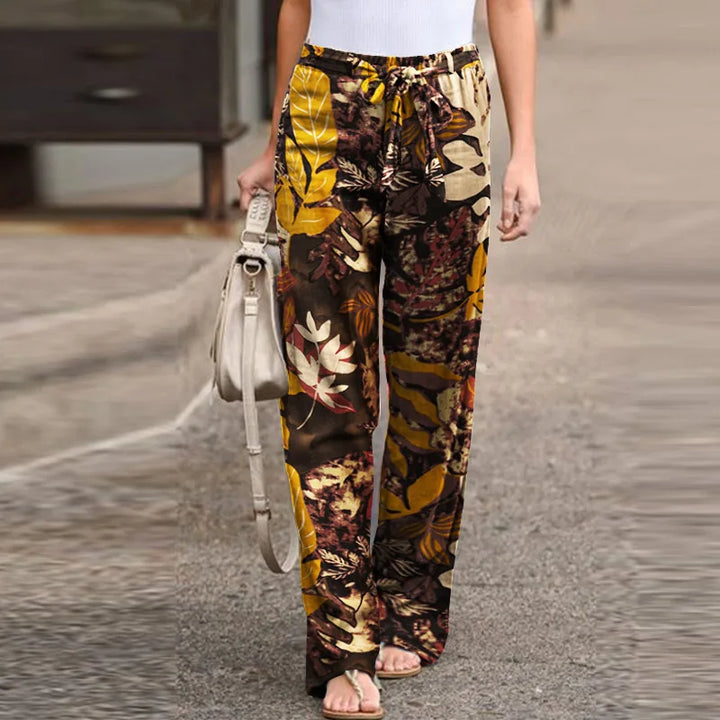 Siena Floral-Print Wide Pants