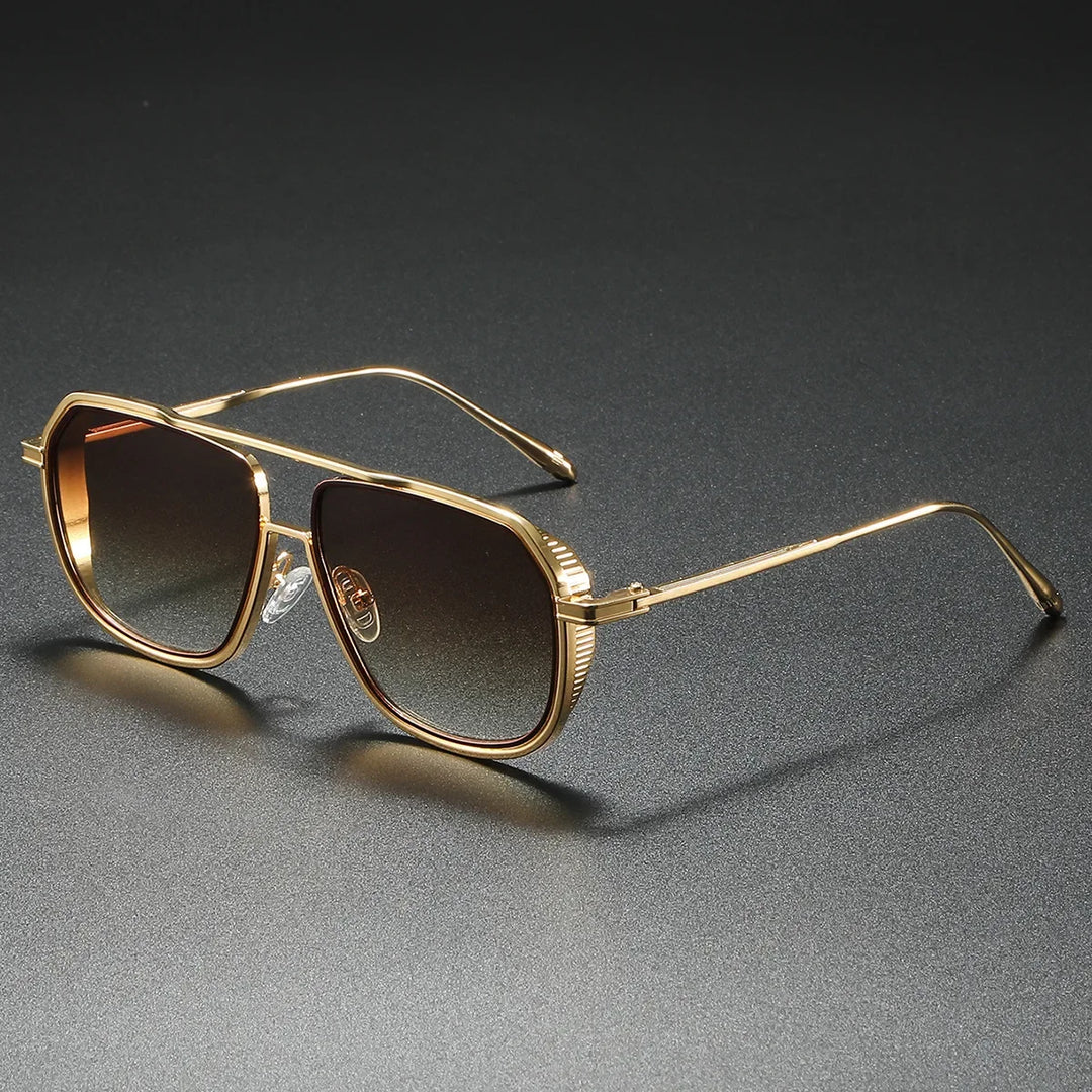 Vic Classic Double-Bridge Aviator Sunglasses