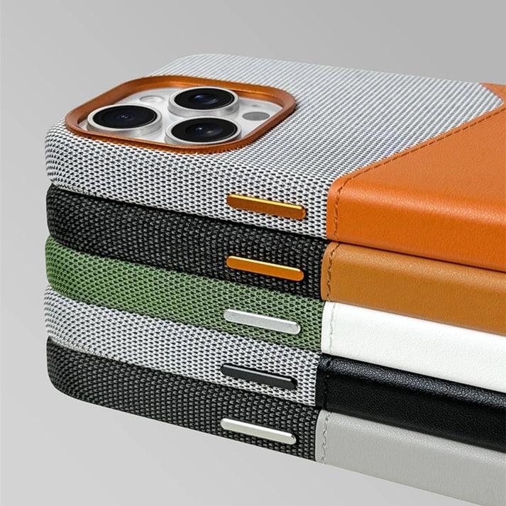 Cassian Canvas Leather Case