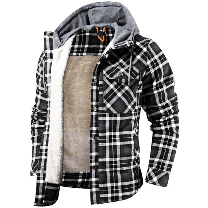Ironveil Plaid Sherpa Jacket