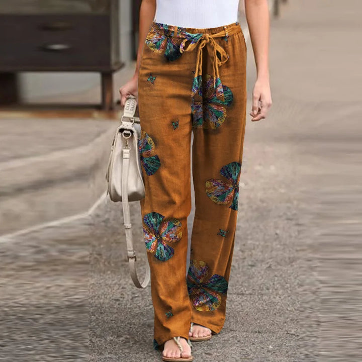 Siena Floral-Print Wide Pants