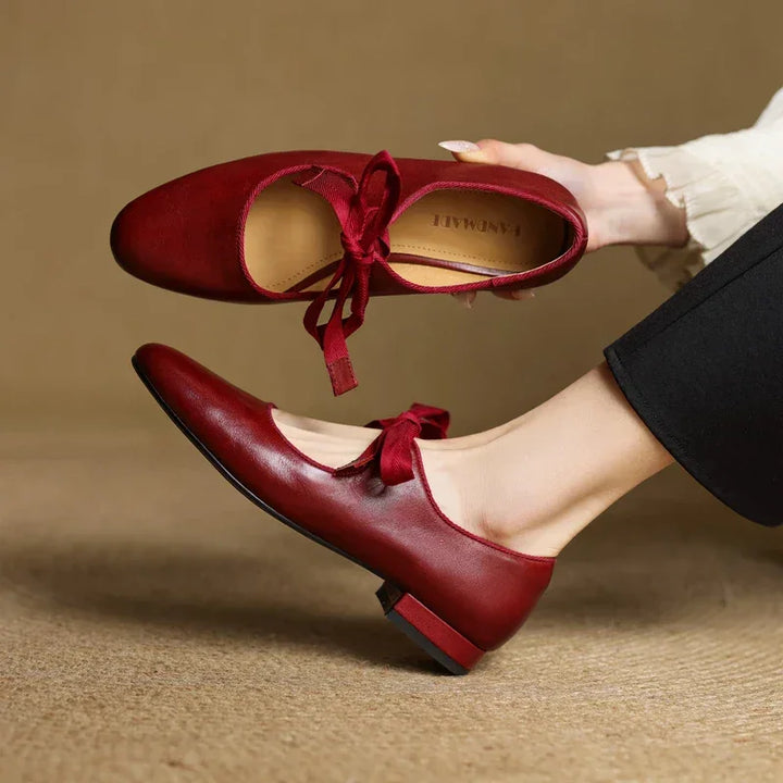 Marvella Leather Charming Ballet Flats