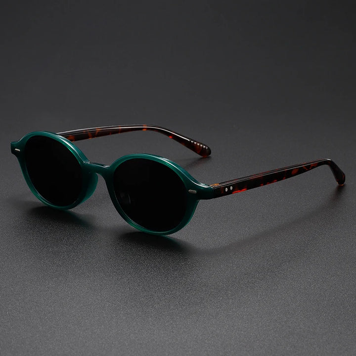 Yves Retro Oval Polarized Sunglasses