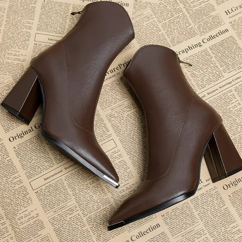 Chrome Pointed Tip Boots