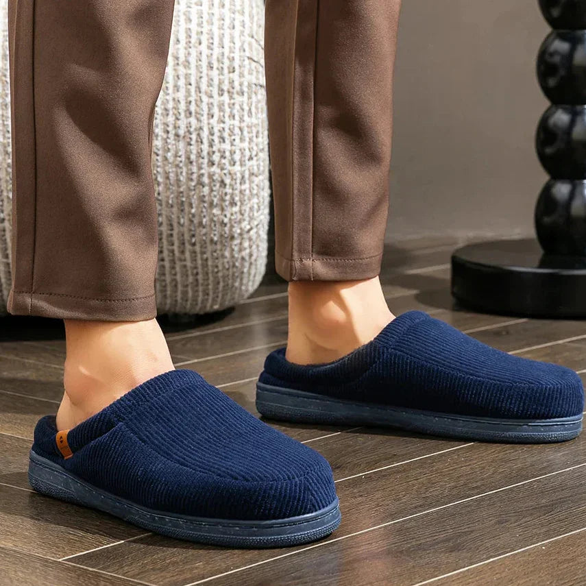 Merrin Plush Corduroy Fleece Slippers