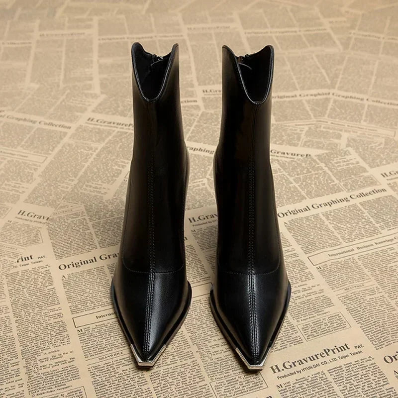 Chrome Pointed Tip Boots