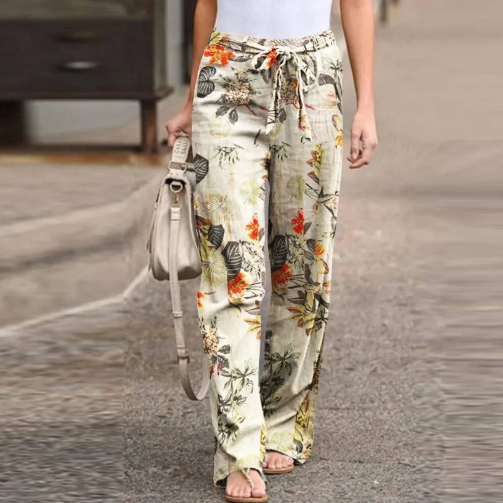 Siena Floral-Print Wide Pants