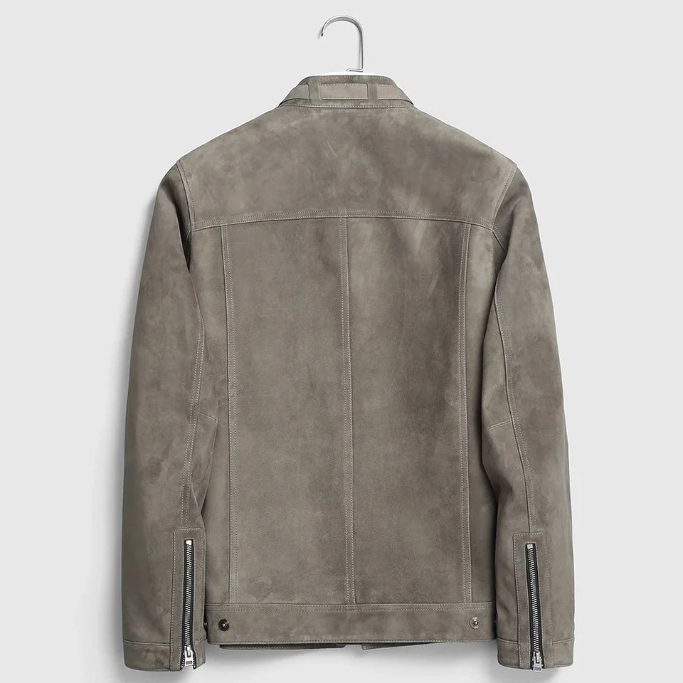 Arno Refined Suede Moto Jacket