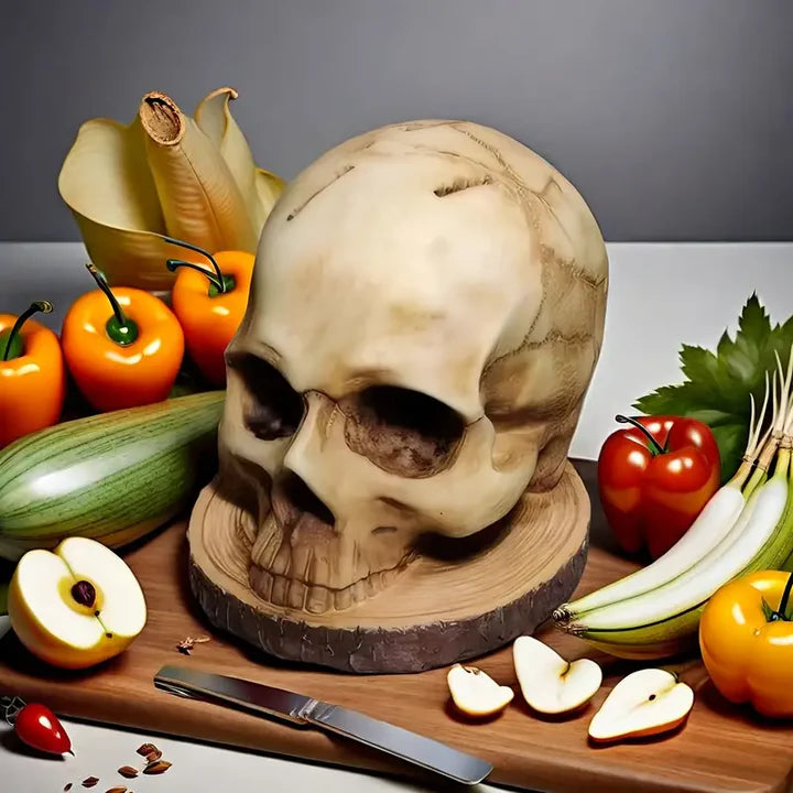 Grimwald Resin Skull Block