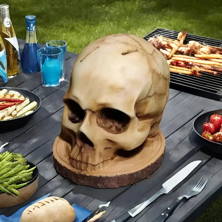 Grimwald Resin Skull Block