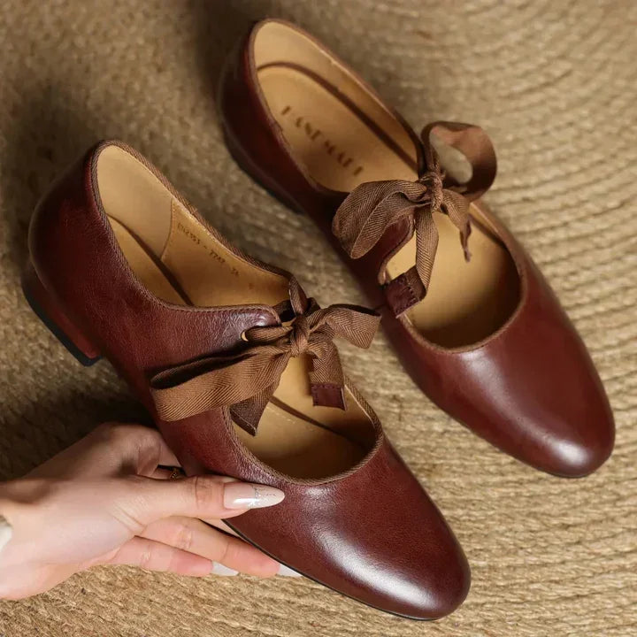 Marvella Leather Charming Ballet Flats