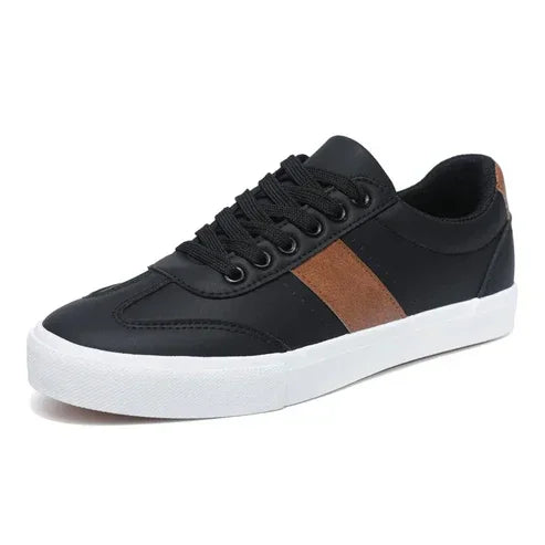 Vittore Clean Striped Leather Sneakers