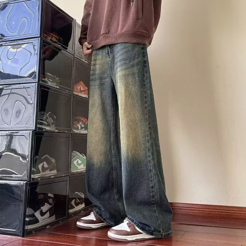 Alassio Wide Leg Jeans - Distressed Indigo