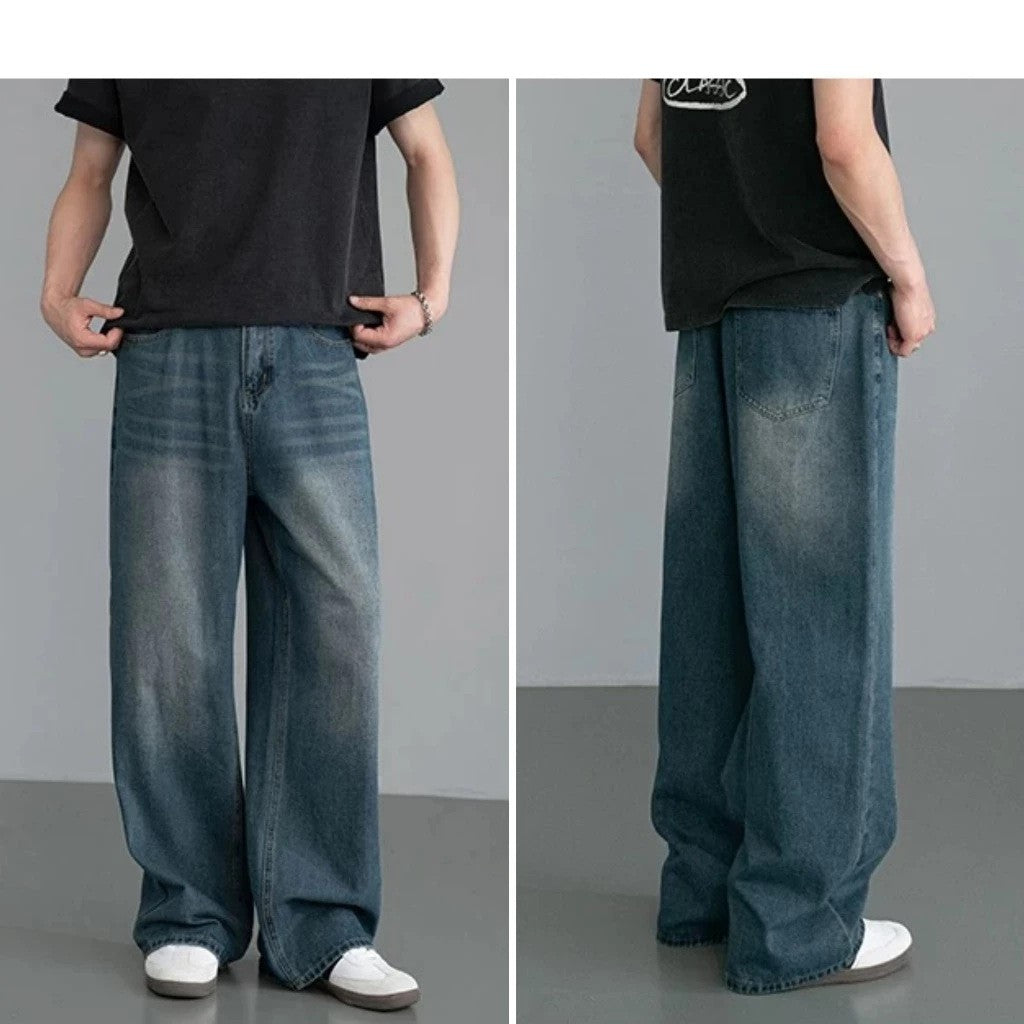 Alassio Wide Leg Jeans - Vintage Blue