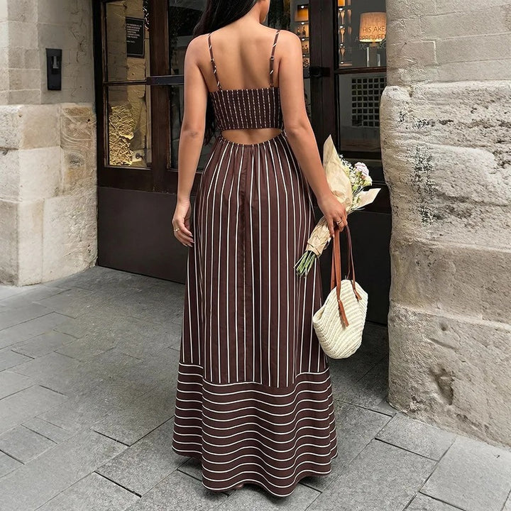 Alghero Striped Maxi Dress