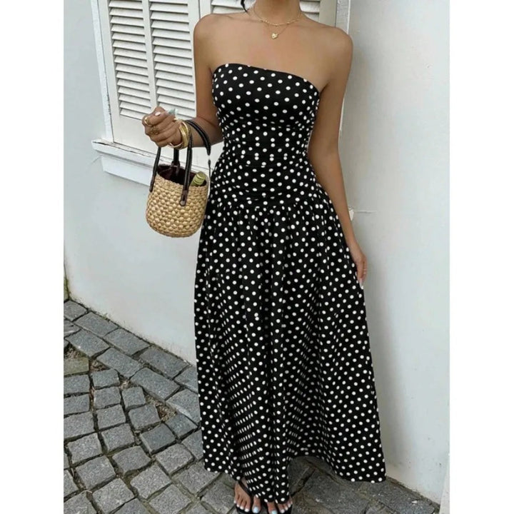 Amiens Polka Dot Maxi Dress