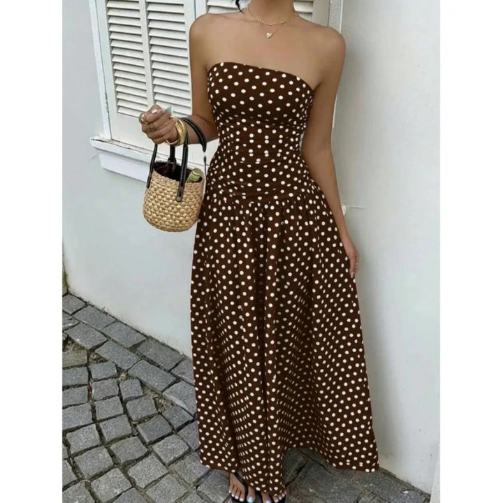 Amiens Polka Dot Maxi Dress
