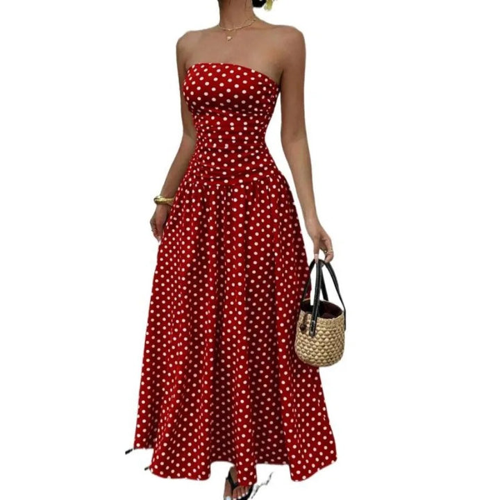 Amiens Polka Dot Maxi Dress
