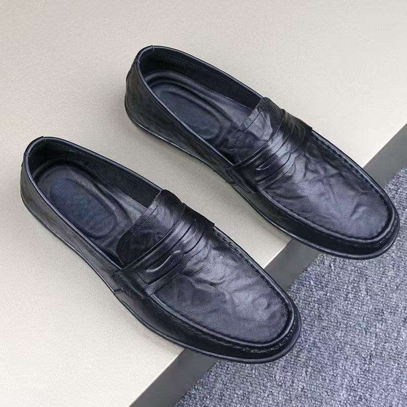 Beaumont Genuine Leather Loafers - Black