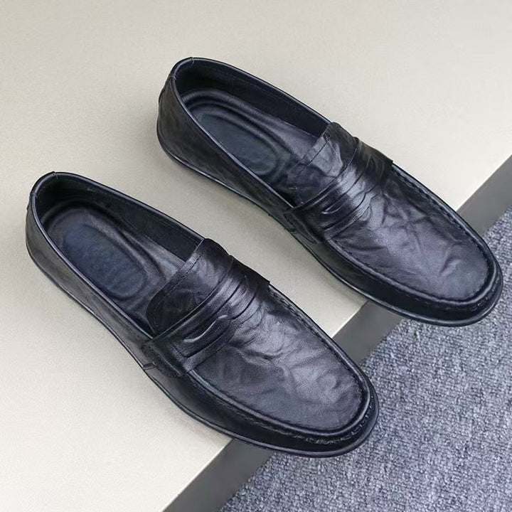 Beaumont Genuine Leather Loafers - Black