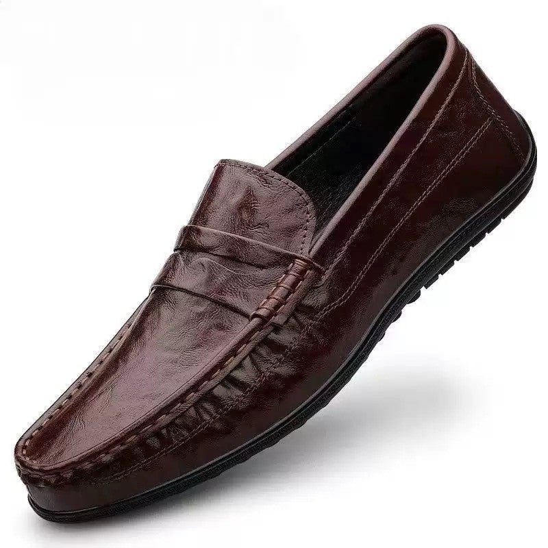 Beaumont Genuine Leather Loafers - Brown