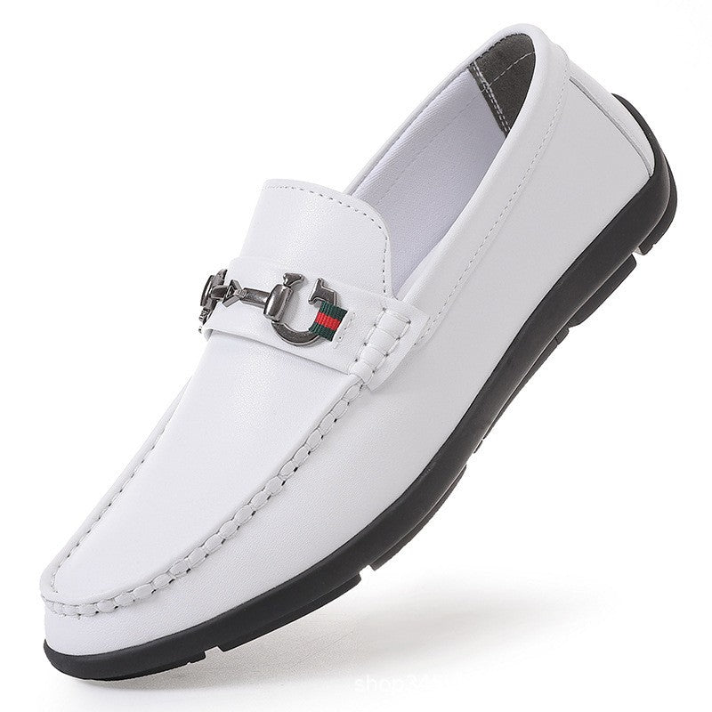 Beaumont Genuine Leather Loafers - White
