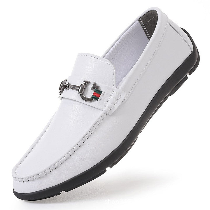 Beaumont Genuine Leather Loafers - White
