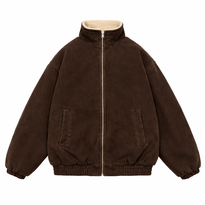 Calder Soft Zip-Up Bomber Jacket