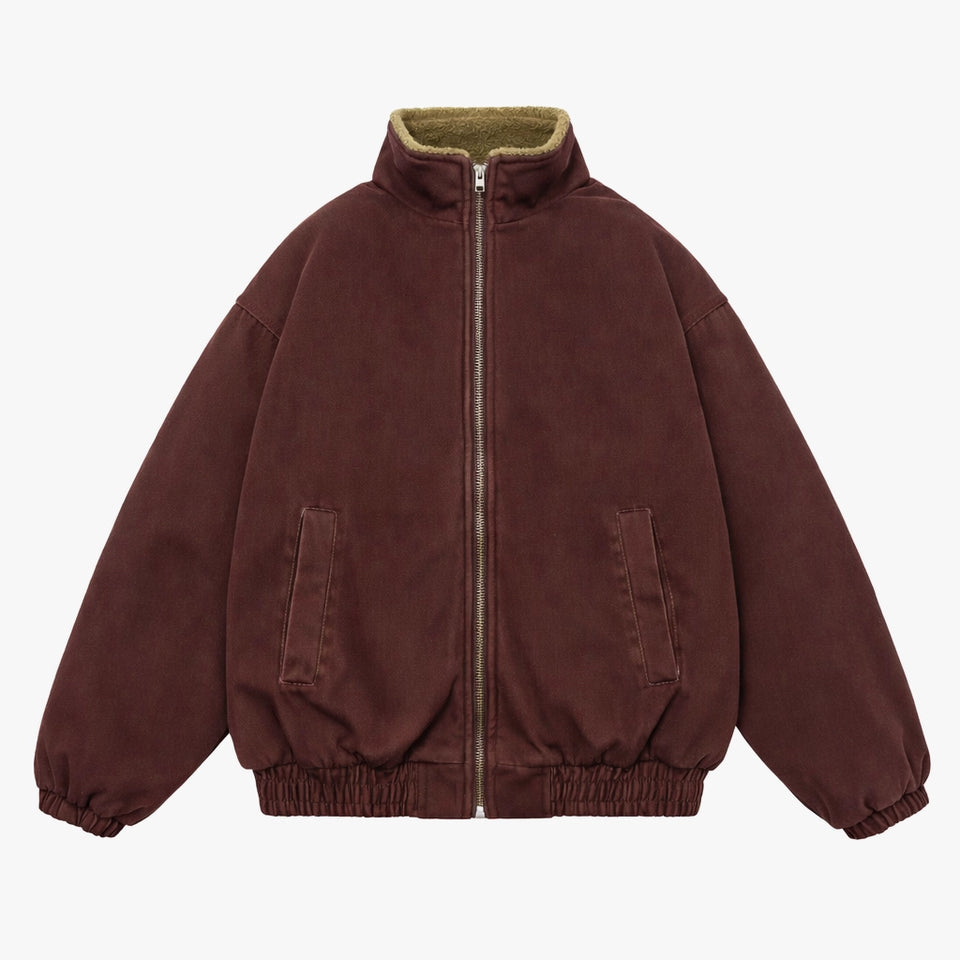 Calder Soft Zip-Up Bomber Jacket