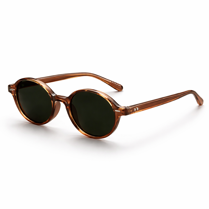Yves Retro Oval Polarized Sunglasses