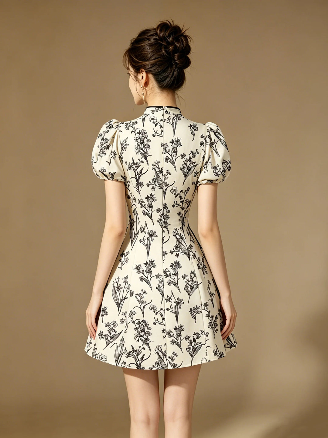 Dauphine Floral Lace Mini Dress