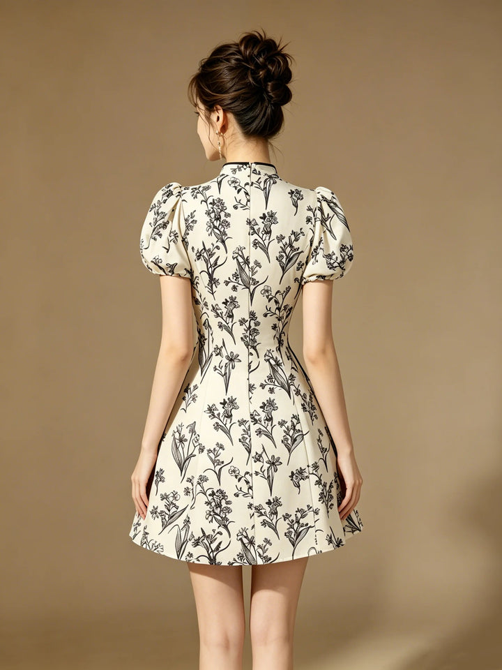 Dauphine Floral Lace Mini Dress