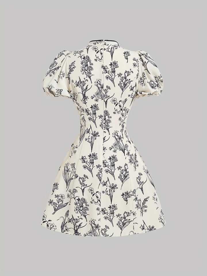Dauphine Floral Lace Mini Dress