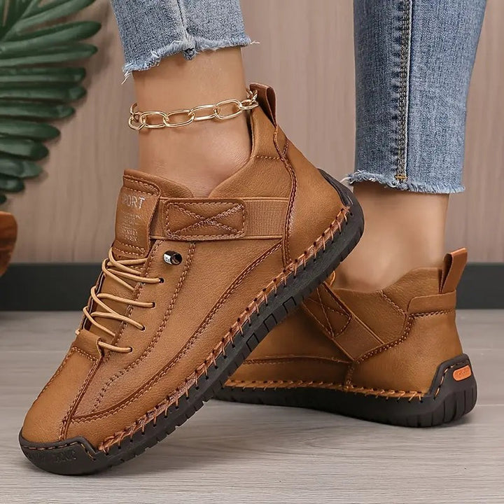 Flux Leather Comfort Sneakers - Brown