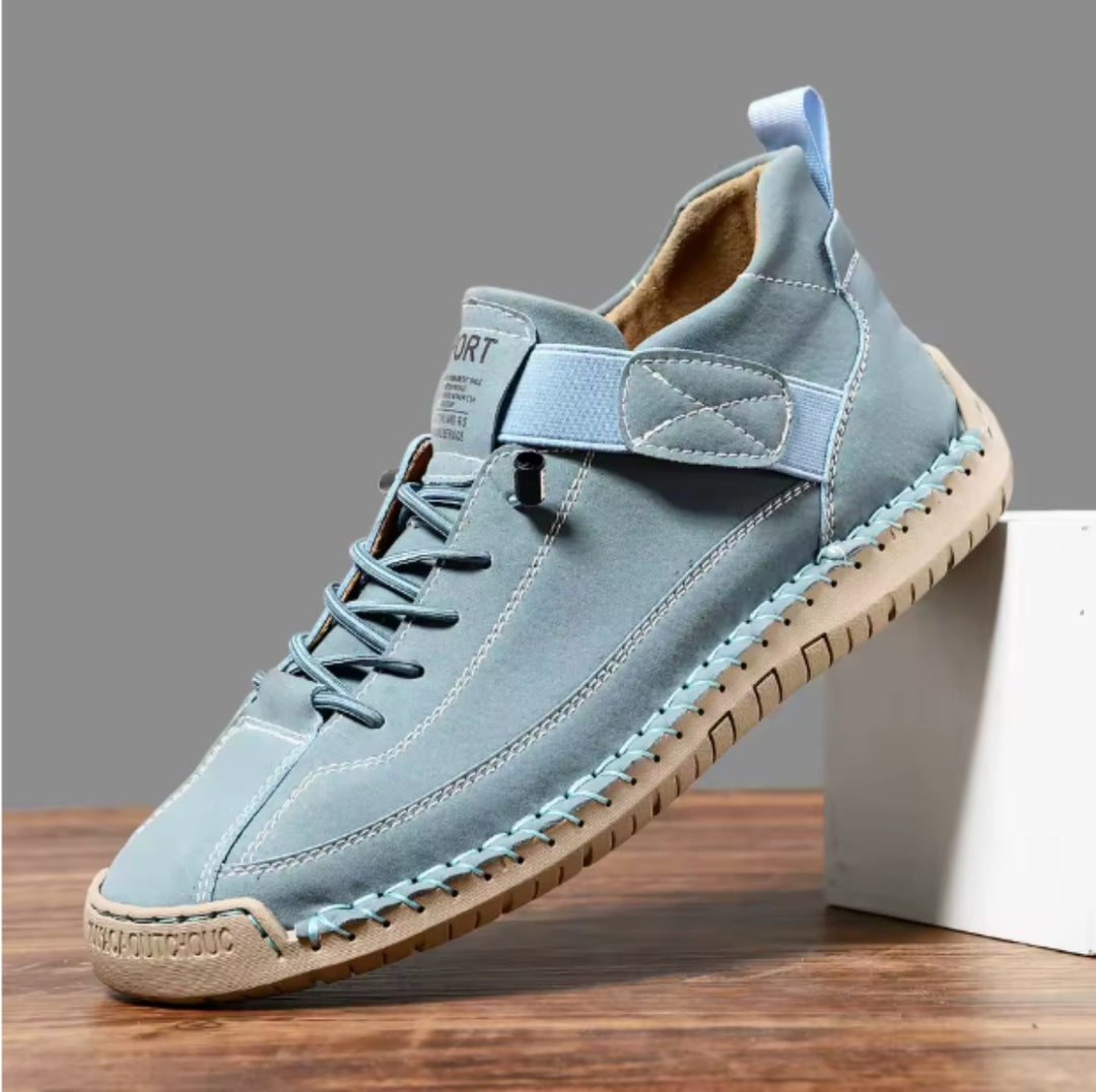 Flux Leather Comfort Sneakers - Sky Blue
