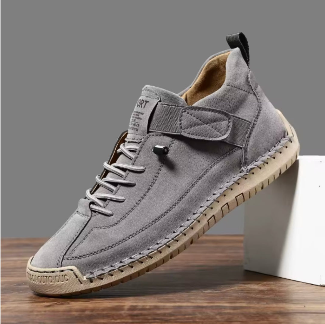 Flux Leather Comfort Sneakers - Slate Grey