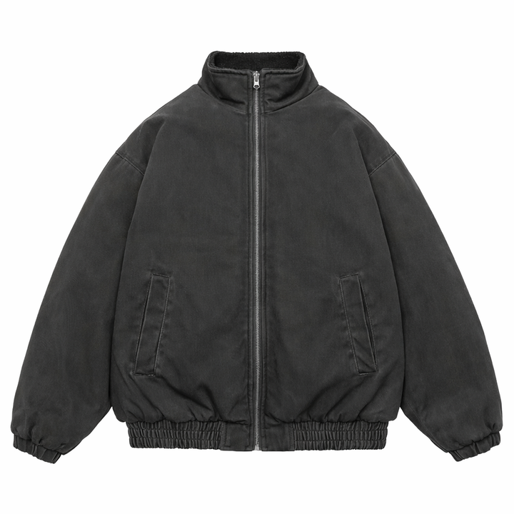 Calder Soft Zip-Up Bomber Jacket