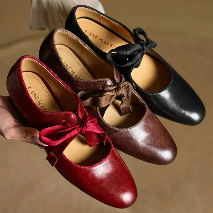 Marvella Leather Charming Ballet Flats