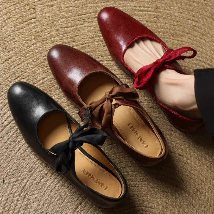 Marvella Leather Charming Ballet Flats
