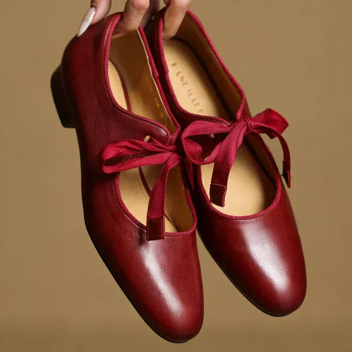 Marvella Leather Charming Ballet Flats