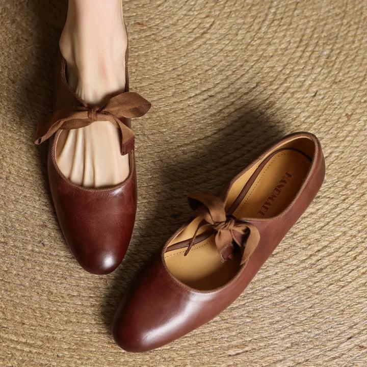 Marvella Leather Charming Ballet Flats