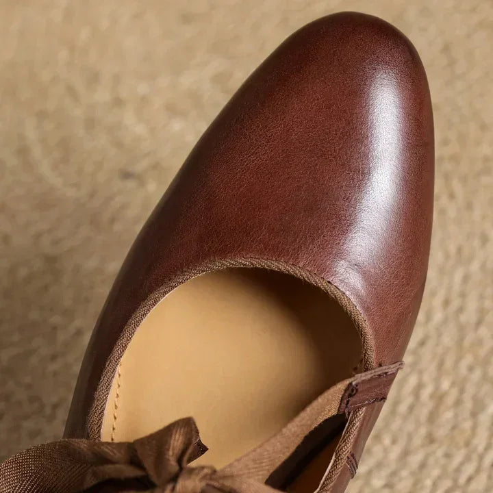 Marvella Leather Charming Ballet Flats